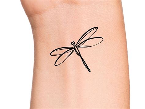 dragonfly temporary tattoo